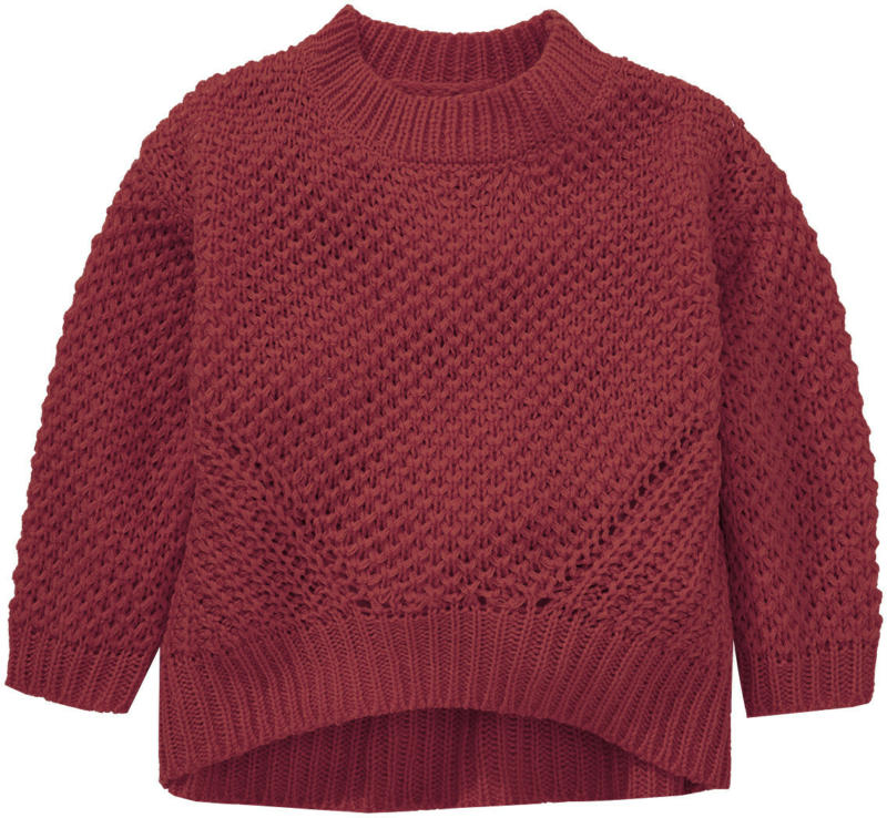 Mädchen Strickpullover unifarben