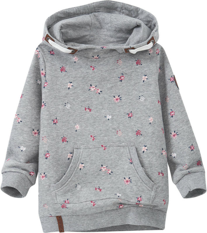 Mädchen Hoodie mit Blümchen-Allover