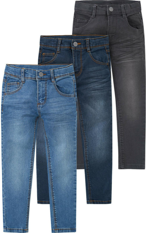 3 Jungen Skinny-Jeans mit verstellbarem Bund