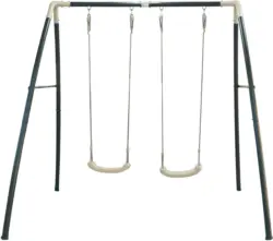 Schaukel Double Swing in Weiß/Anthrazit