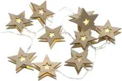 Lichterkette Hole aus Holz