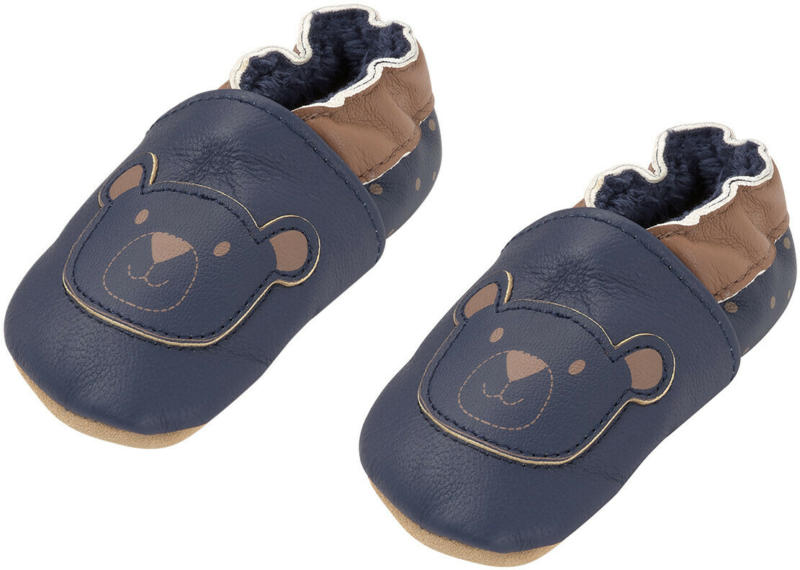 Baby Krabbelschuhe mit Bären-Motiv