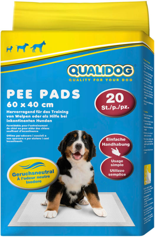 QUALIDOG Puppy Pee Pads odeur neutre 20 pièces