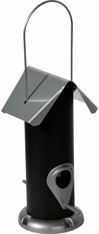 Futterspender, 11x23x11 cm, schwarz/silber