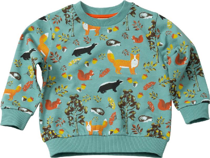 PUSBLU Kinder Pullover, Gr. 104, in Baumwolle, grün
