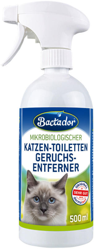 Bactador Spray désodorisant toilettes pour chats 500ml