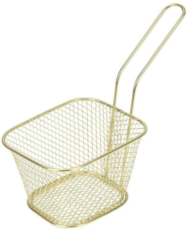 Frittierkörbchen Hagen, Gold B/H/T: ca. 11/9/7 cm