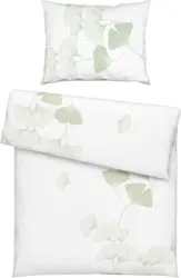 Bettwäsche Ginko in Grün ca. 140x200cm