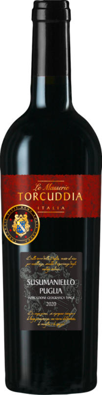 Le Masserie Torcuddia Susumaniello Puglia IGT, 2020, Apulien, Italien, 75 cl