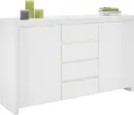 mömax Sideboard in Weiß Hochglanz