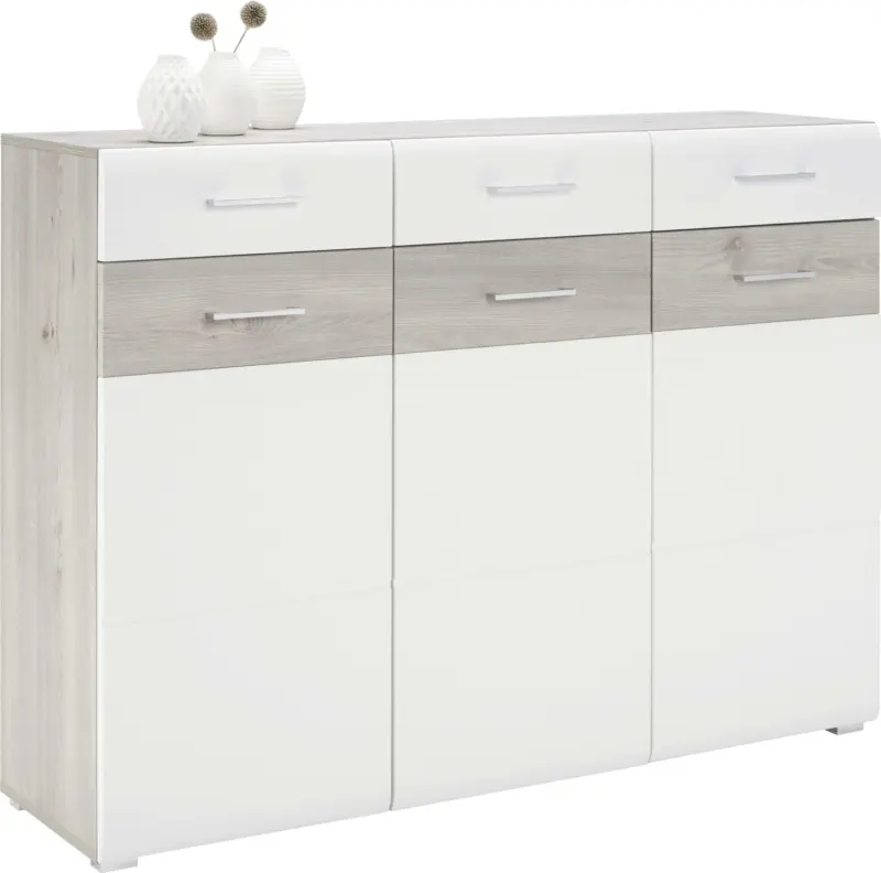 Sideboard in Weiß/Silbereichenfarben
