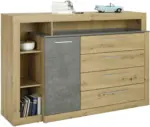 mömax Sideboard in Betonoptik/Artisan Eiche