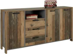 Sideboard in Anthrazit/Eichefarben