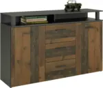 m&ouml;max Sideboard in Anthrazit/Dunkelbraun