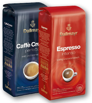 DALLMAYR CAFFE CREMA, ESPRESSO 1000 G