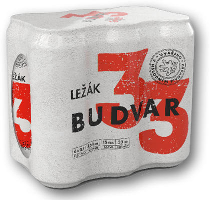 BUDĚJOVICKÝ BUDVAR 33 12° 6x0,5L