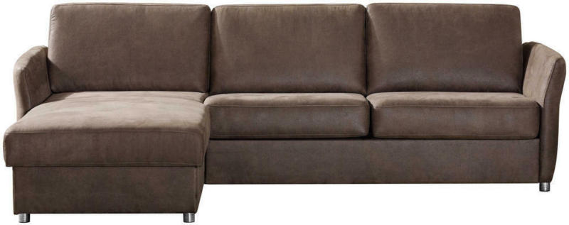 Wohnlandschaft in Textil Braun