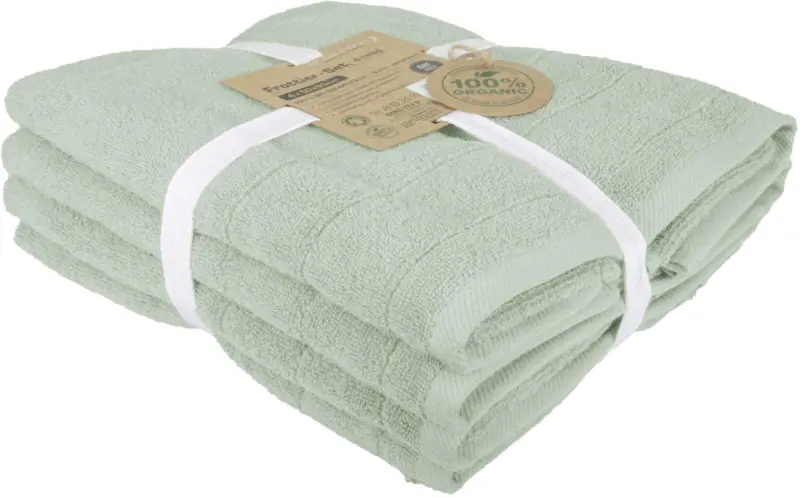 Frottierset Bio-Baumwolle in Grün