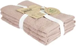 Frottierset Caithana Bio Baumwolle in Rostfarben, 4Stk.