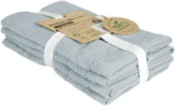 Frottierset Caithana Bio Baumwolle in Blau, 4 Stk.
