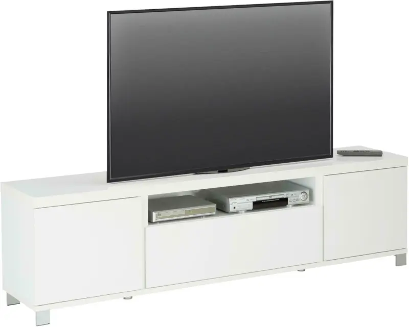 Lowboard in Weiß Hochglanz