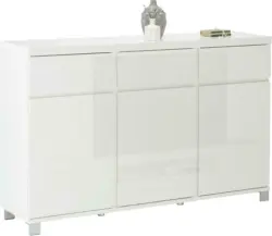 Kommode in Weiß Hochglanz