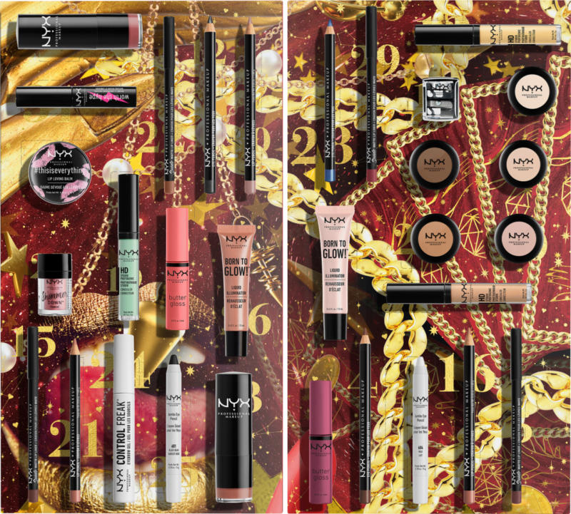 NYX PROFESSIONAL MAKEUP Adventskalender 2021 XMAS 31 Day Countdown To 2022