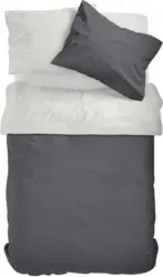 Bettwäsche Catarina in Anthrazit/Grau ca.140x200cm