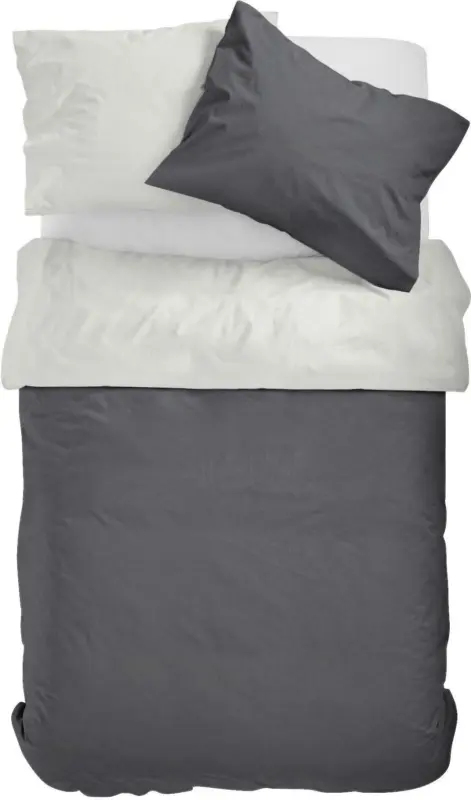 Bettwäsche Catarina in Anthrazit/Grau ca.140x200cm