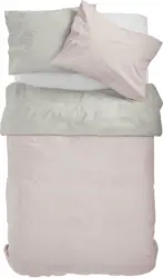 Bettwäsche Catarina in Rosa/Grau ca. 140x200cm