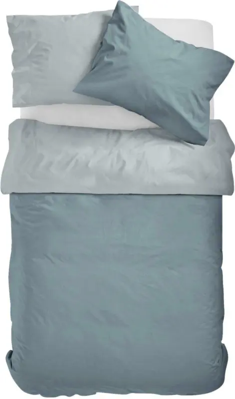 Bettwäsche Catarina in Blau/Grau ca. 140x200cm