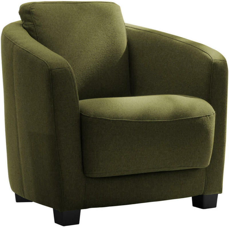 Sessel in Textil Olivgrün