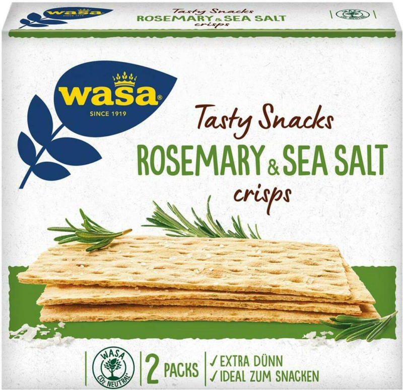 Wasa Delicate Thin Crisp Rosmarin & Salz