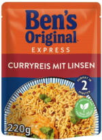 BILLA PLUS Ben's Original Express Curryreis mit Linsen