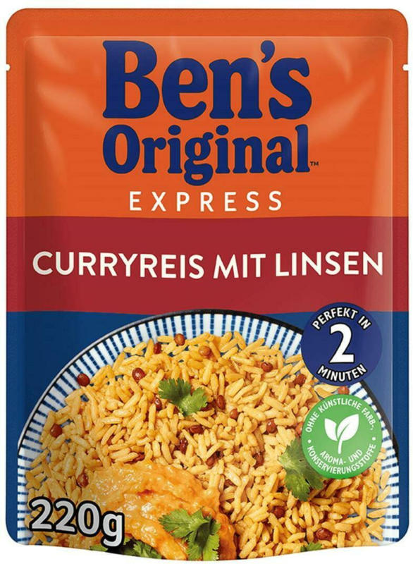Ben's Original Express Curryreis mit Linsen