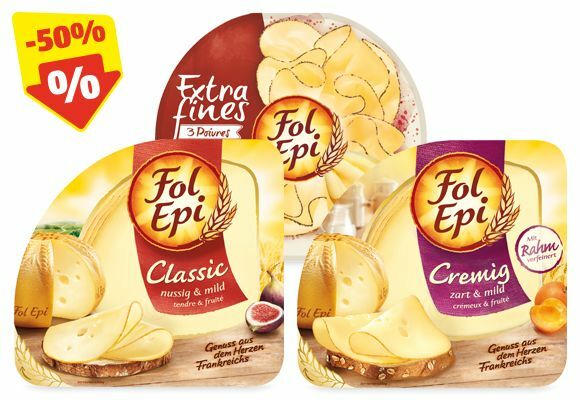 FOL EPI Käsescheiben, 150 g/130 g/100 g/90 g