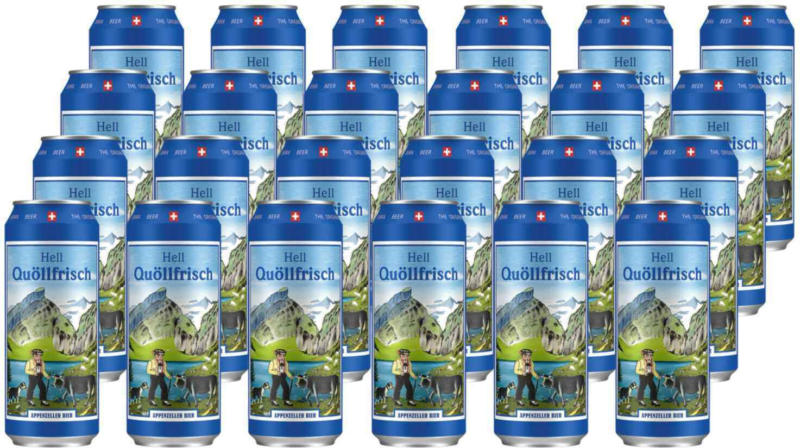 Bière Quöllfrisch d’Appenzell, 24 x 50 cl -