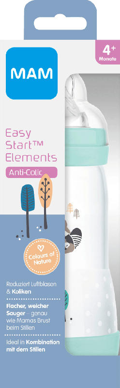 MAM Babyflasche Easy Start Anti-Colic Elements grün, 320 ml