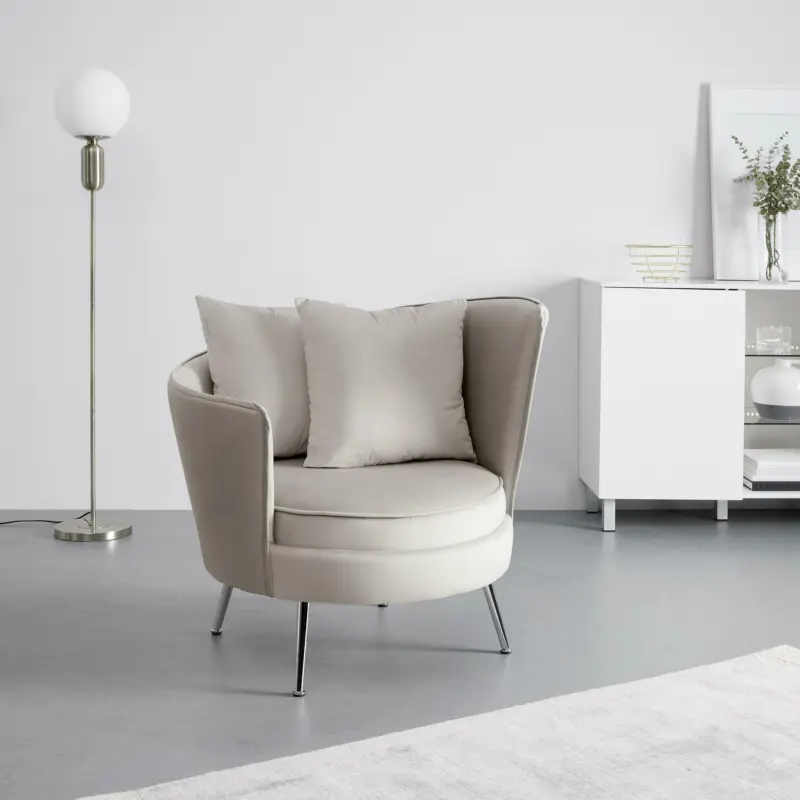 Cocktailsessel 'Cherie', beige