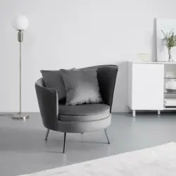 Cocktailsessel 'Cherie', dunkelgrau