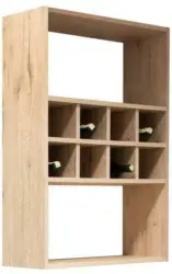 Weinregal in Eichefarben