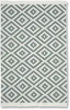 mömax Handwebteppich Inaya in Grün/Weiß ca. 80x150cm