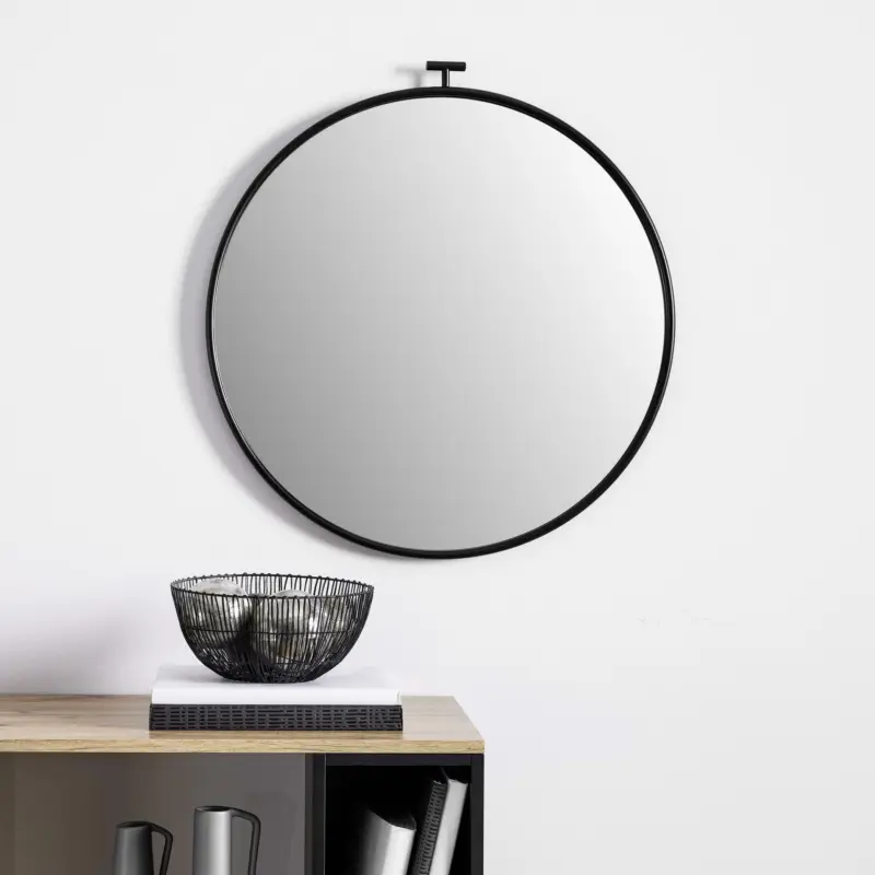 SPIEGEL 'Meo', Ø 60cm, in schwarz