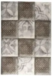 Webteppich Elina 3 in Grau ca. 160x230cm