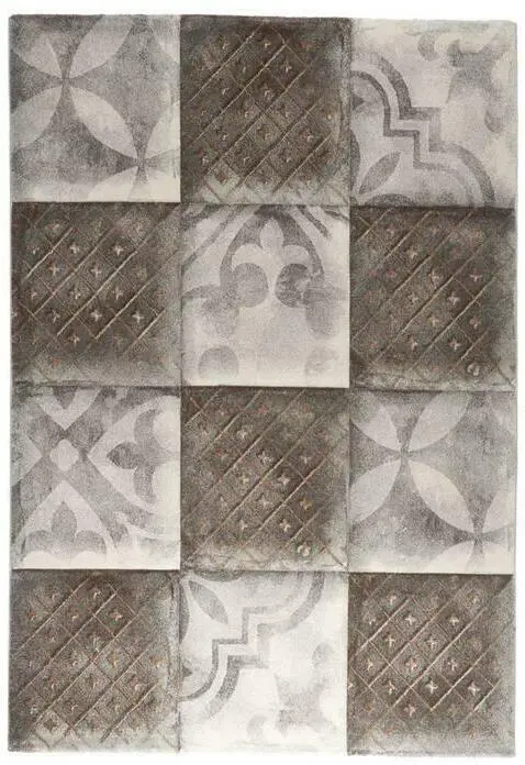 Webteppich Elina 3 in Grau ca. 160x230cm