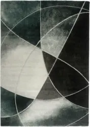 Webteppich Diamond 1 in Grün ca. 80x150cm