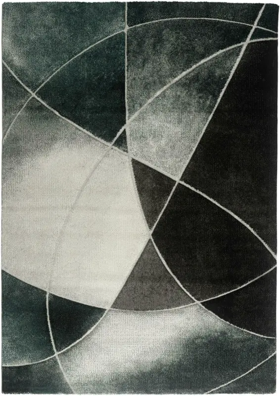 Webteppich Diamond 1 in Grün ca. 80x150cm