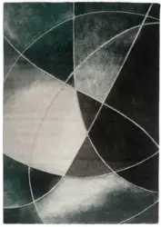 Webteppich Diamond 3 in Grün ca. 160x230cm