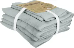 Handtuch Set Caithana Bio-Baumwolle in Blau, 6 Stk.