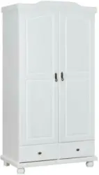 Schrank 'Reutte', aus Kiefer, weiß